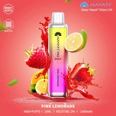 Pink Lemonade Hayati Pro Max 4000 Puff Disposable Vape