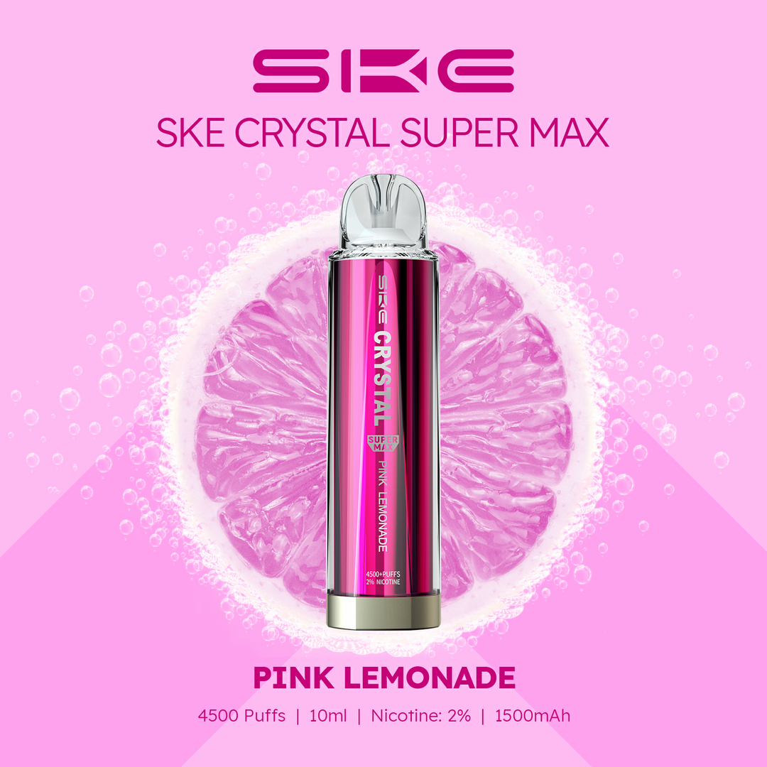 Pink Lemonade SKE Crystal Supermax 4500 Puff Disposable Vape