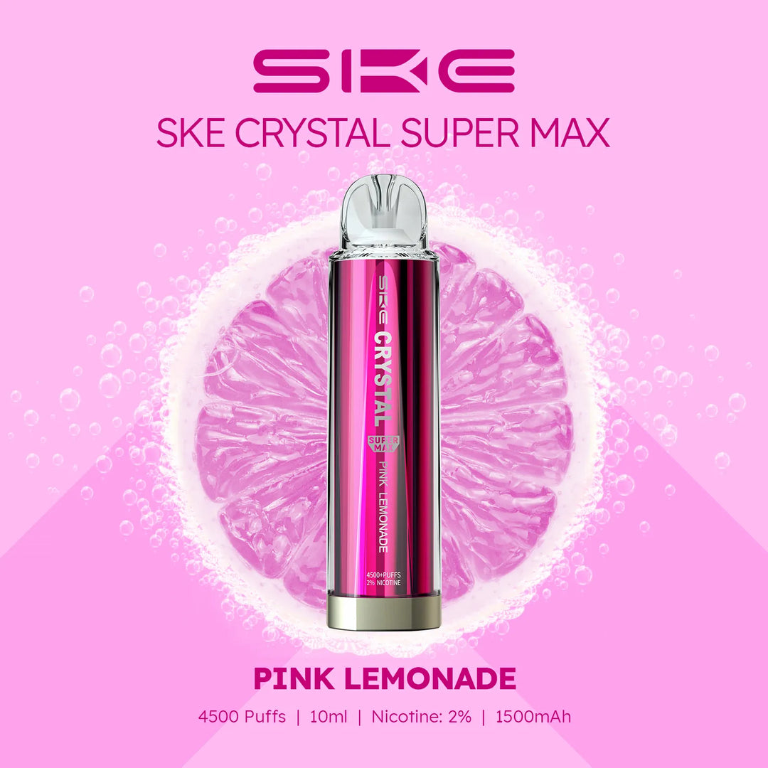 SKE Crystal Supermax 4500 Puff Disposable Vape (6871122083943)