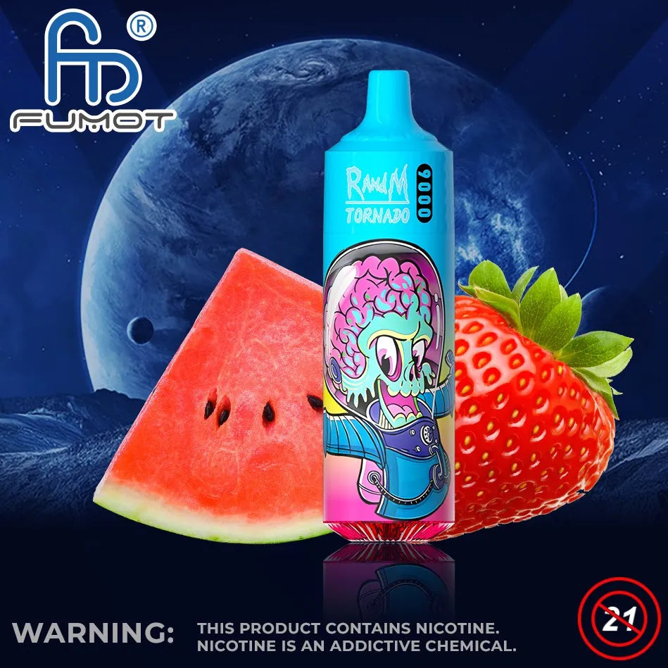 RandM Tornado 9000 Prime Strawberry Watermelon Disposable Vape 9000 Puffs