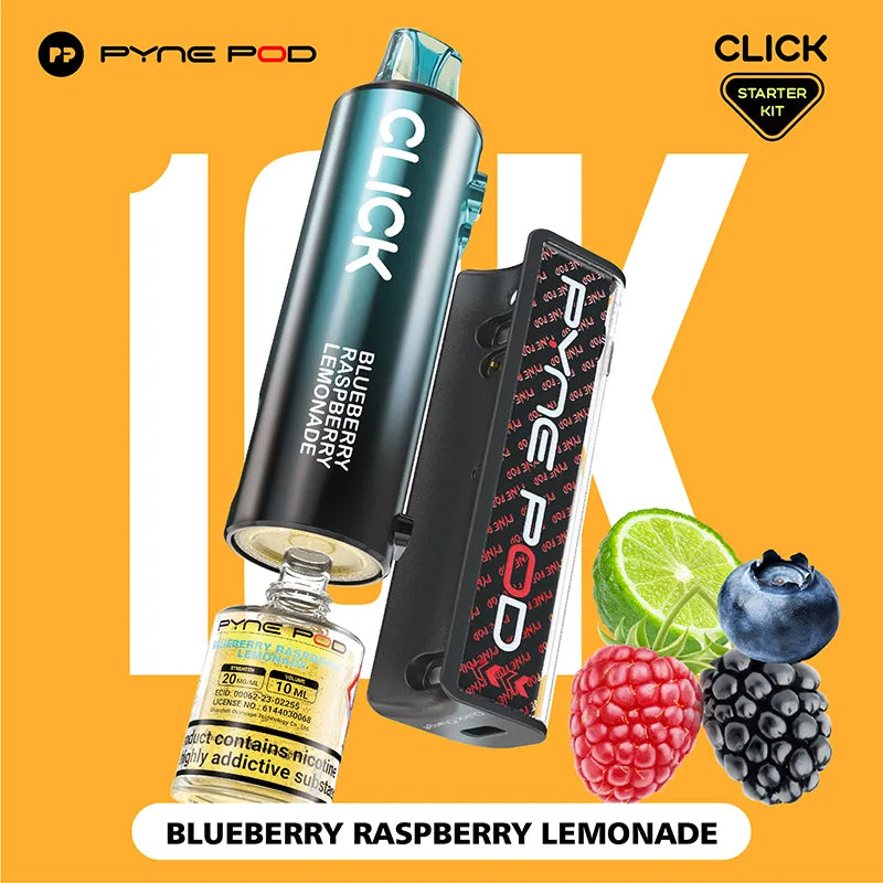 Pyne Pod Click 10K Blueberry Raspberry Lemonade Flavour