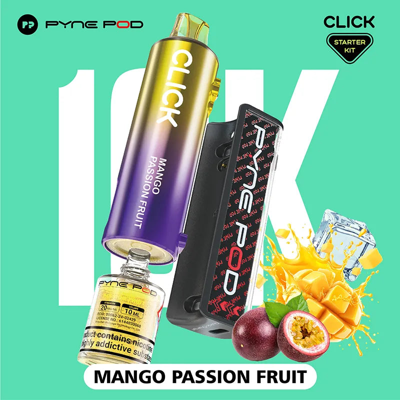 Pyne Pod Click 10K Mango Passion Fruit Flavour