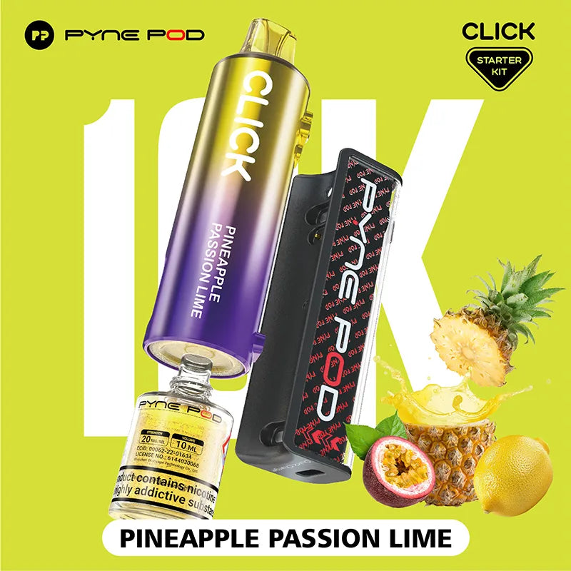 Pyne Pod Click 10K Pineapple Passion Lime Flavour