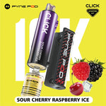 Load image into Gallery viewer, Pyne Pod Click 10K Sour Cherry Raspberry Ice Flavour
