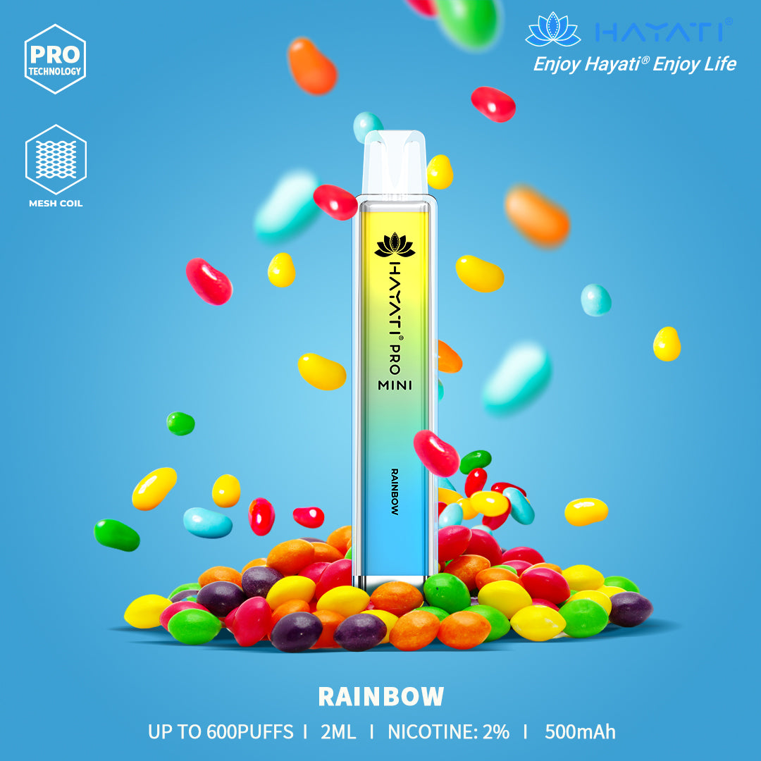 Rainbow Hayati Pro Mini 600 Puff Disposable Vape