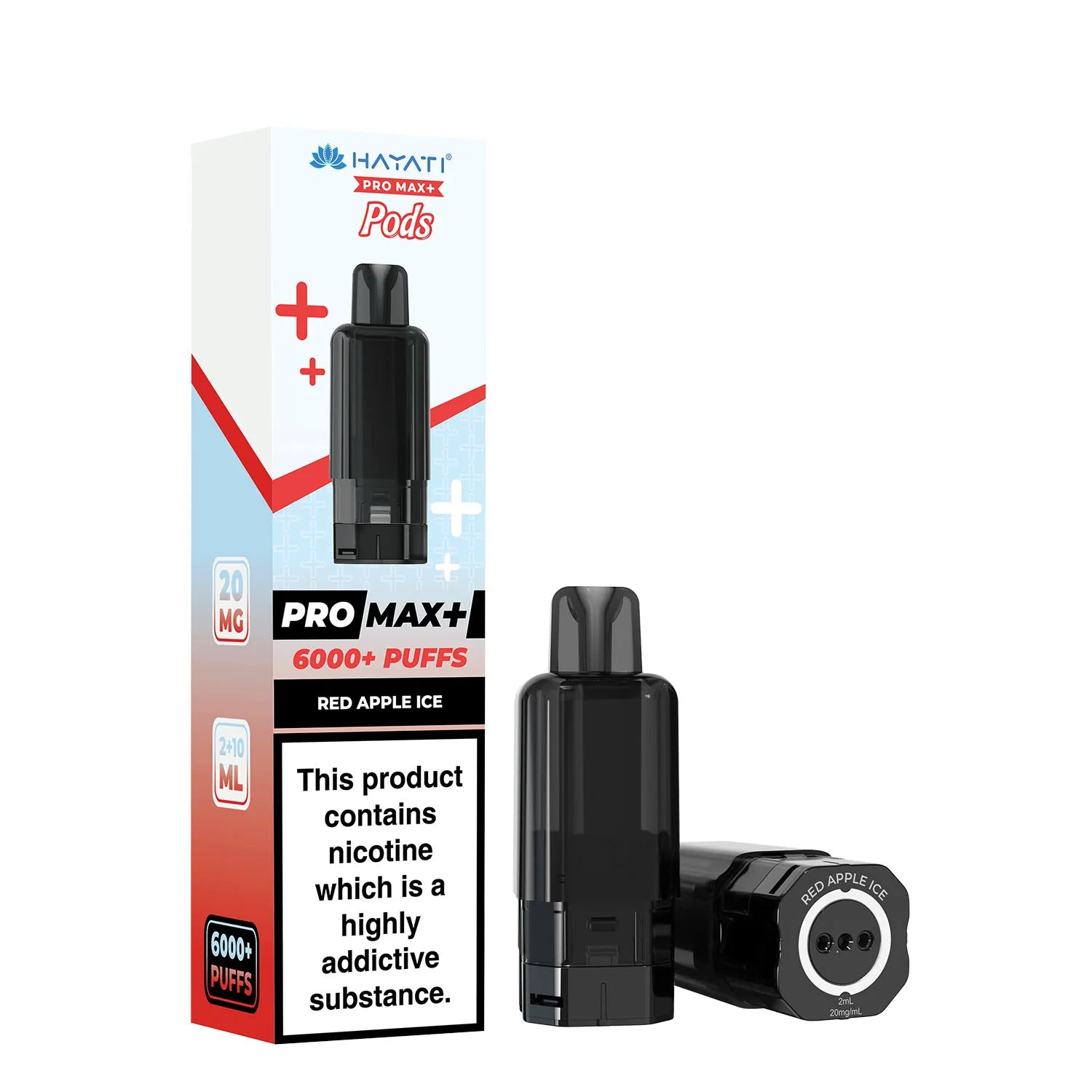 Red Apple Flavour Hayati Pro Max Plus 6000 Pre-Filled Replacement Pods and Hayati 6000 Refill Pods