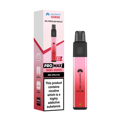Red Apple Ice flavour Hayati Pro Max S1 prefilled pod kit