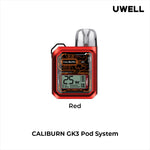 Load image into Gallery viewer, Red Uwell Caliburn GK3 Pod Vape Kit 
