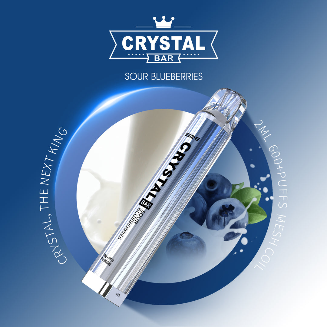 Sour Blueberries SKE Crystal 600 Puff Disposable Vape