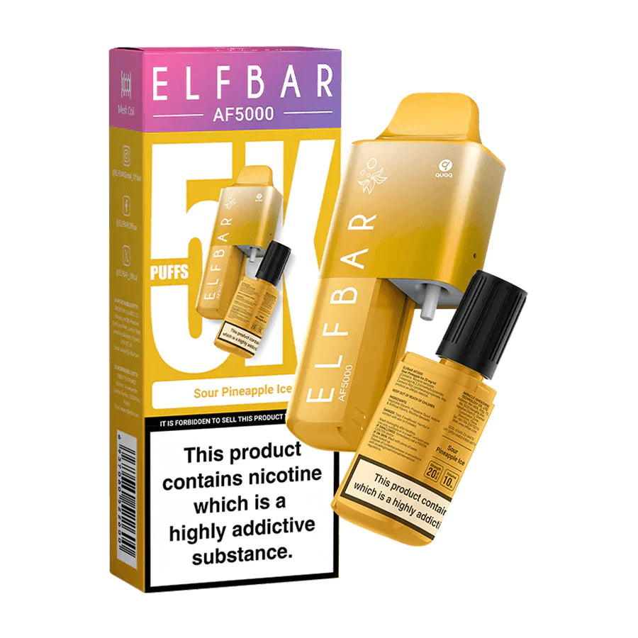 Sour Pineapple Ice Elf Bar AF5000 Disposable Vape Kit