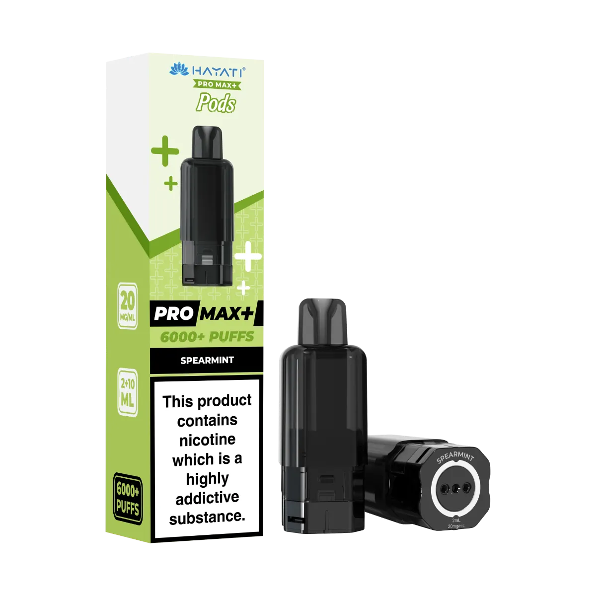 Spearmint Flavour Hayati Pro Max Plus 6000 Pre-Filled Replacement Pods