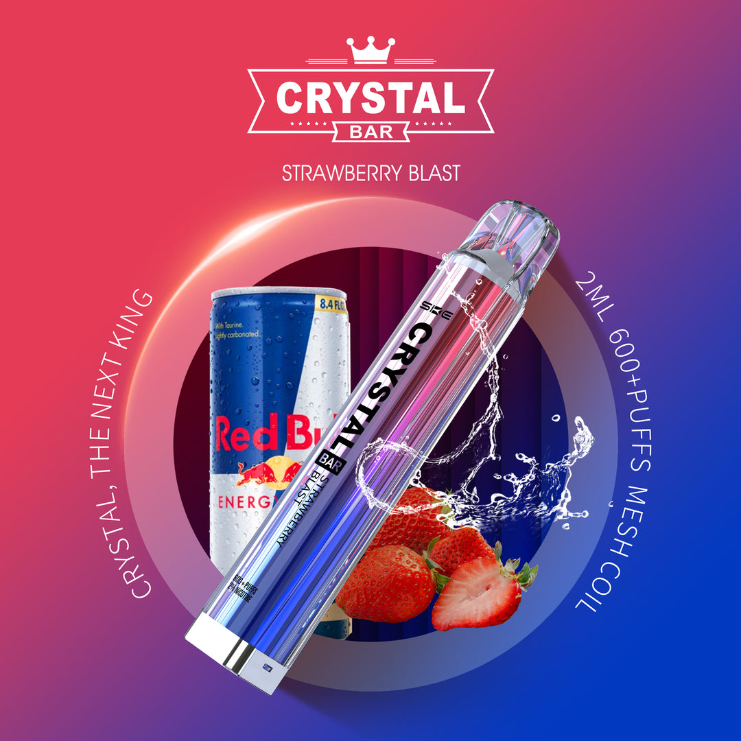 Strawberry Blast SKE Crystal 600 Puff Disposable Vape