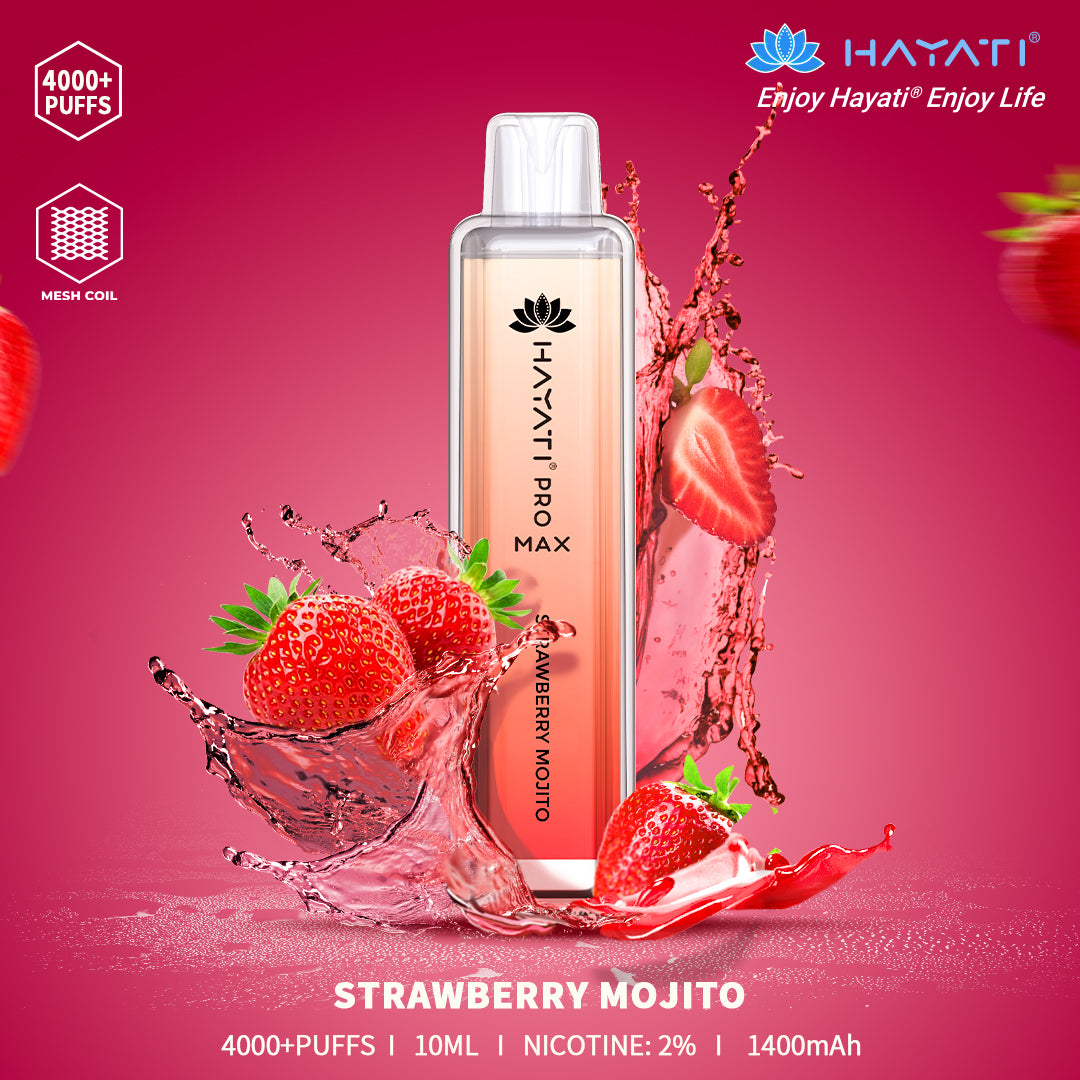 Strawberry Mojito Hayati Pro Max 4000 Puff Disposable Vape