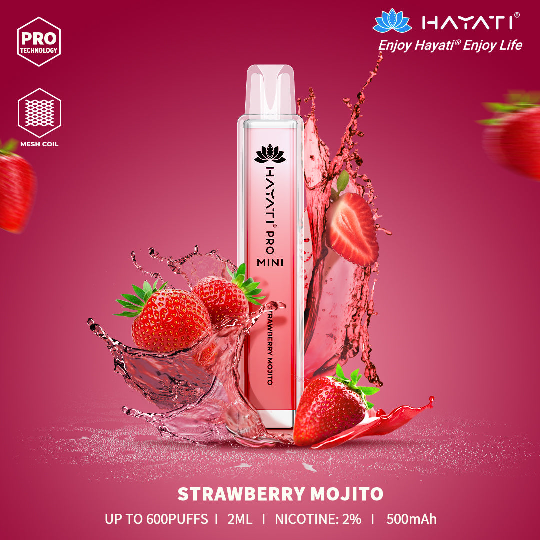 Strawberry Mojito Hayati Pro Mini 600 Puff Disposable Vape