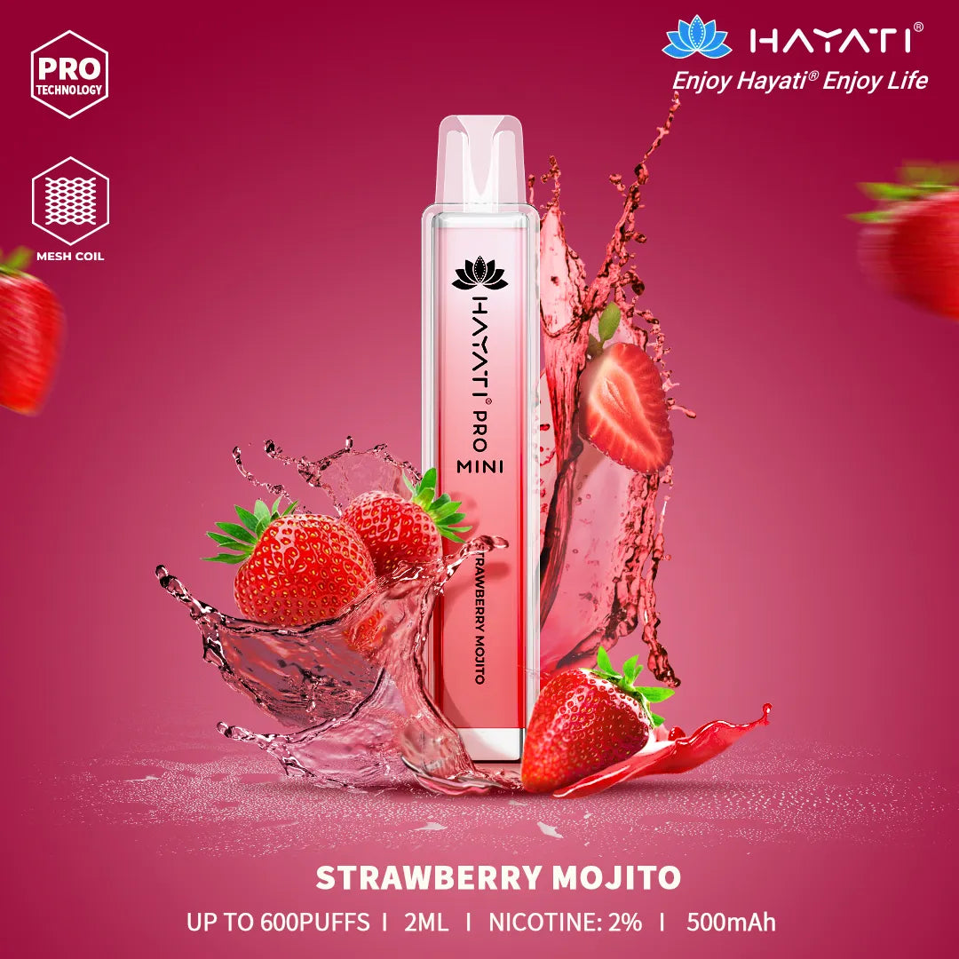 Strawberry Mojito Hayati Pro Mini 600 Puff Disposable Vape