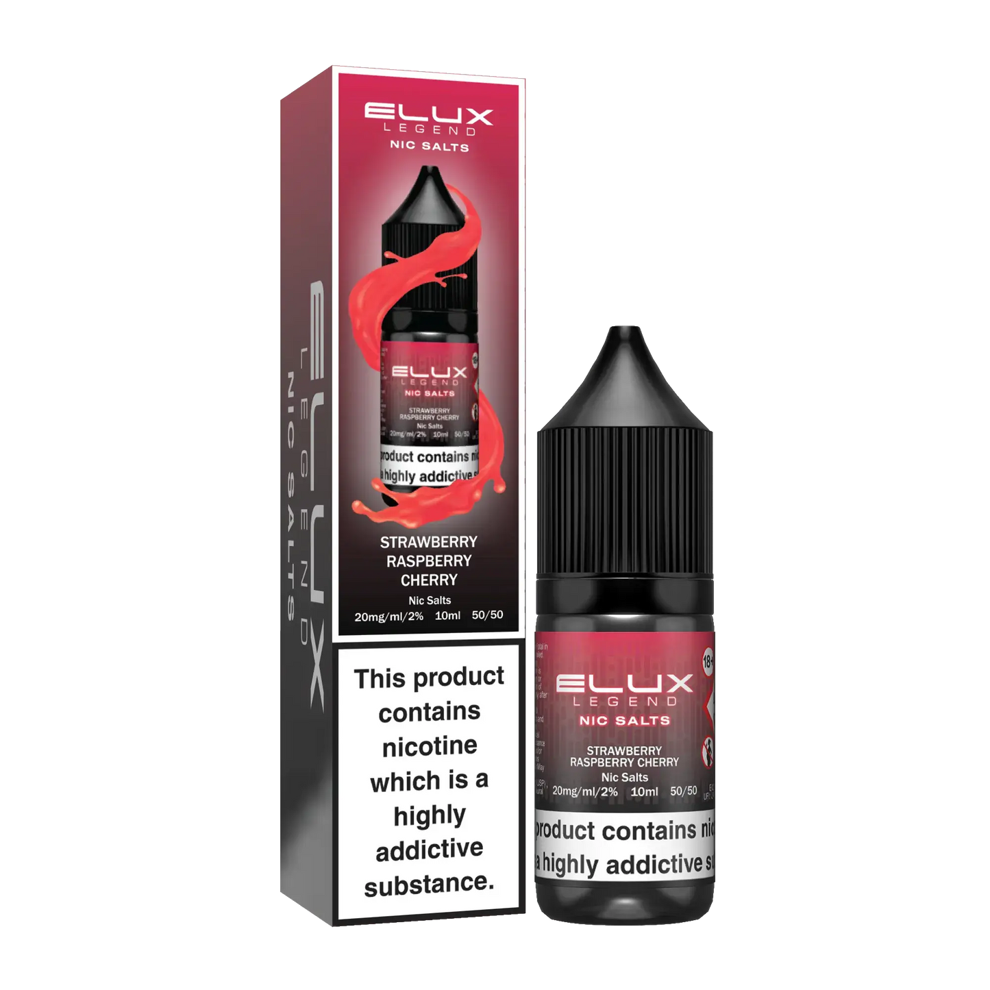 Strawberry Raspberry Cherry 20mg Elux Legend Nic Salt (6861576274023)