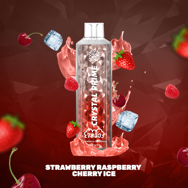 Strawberry Raspberry Cherry Ice Crystal Prime 7000 Disposable Vape