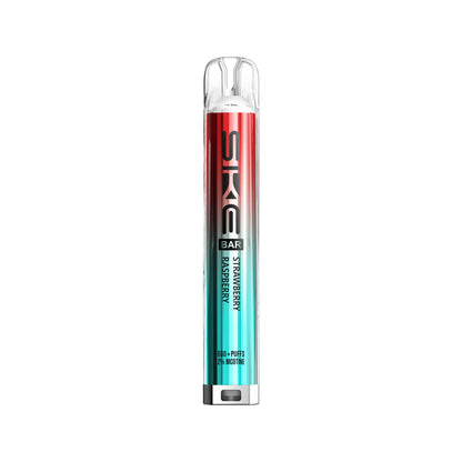 Strawberry Raspberry Flavour SKE Crystal Bar 600 puff prefilled pod kit