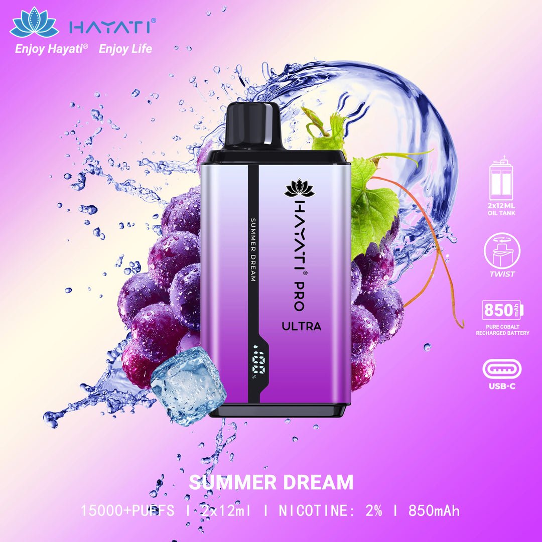 Hayati Pro Ultra 15K Puff Disposable Vape Pod Device