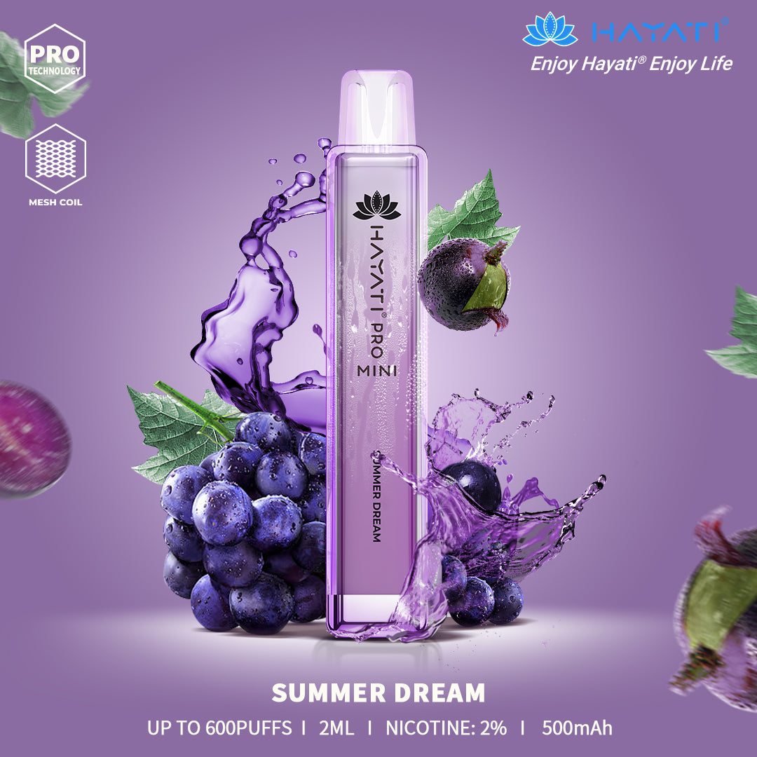 Summer Dream Hayati Pro Mini 600 Puff Disposable Vape