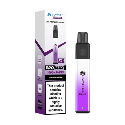 Hayati Pro Max S1 prefilled pod kit in Summer Dream