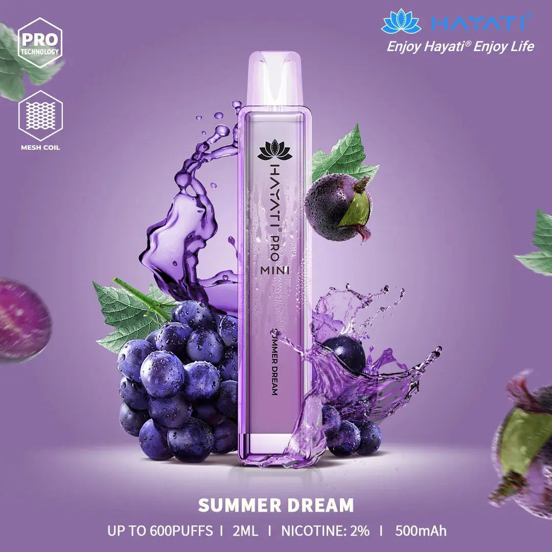 Summer Dream Hayati Pro Mini 600 Puff Disposable Vape (6859405918311)
