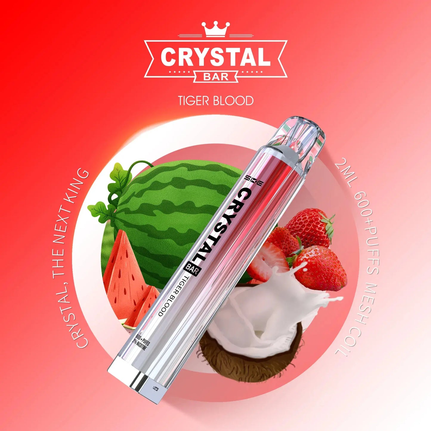 SKE Crystal 600 Puff Disposable Vape (6861487177831)