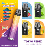 Load image into Gallery viewer, Tokyo Remix Hayati Remix 2400 Puff 4in1 Disposable Vape Kit
