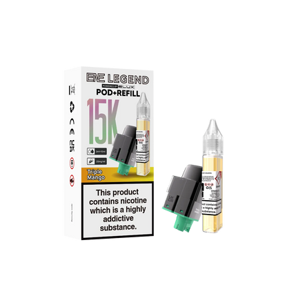 Triple mango flavour ENE Legend 15K prefilled pods