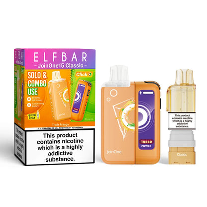 Triple Mango flavour Elf Bar JoinOne 15 Classic Prefilled Pod Kit