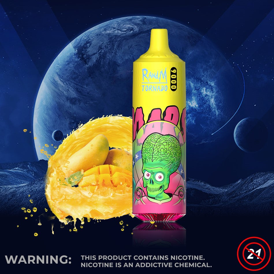 Triple Mango RandM Tornado 9000 Puff Disposable Vape