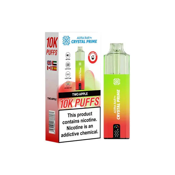 Crystal Prime 10K Puff Disposable Vape Two Apple