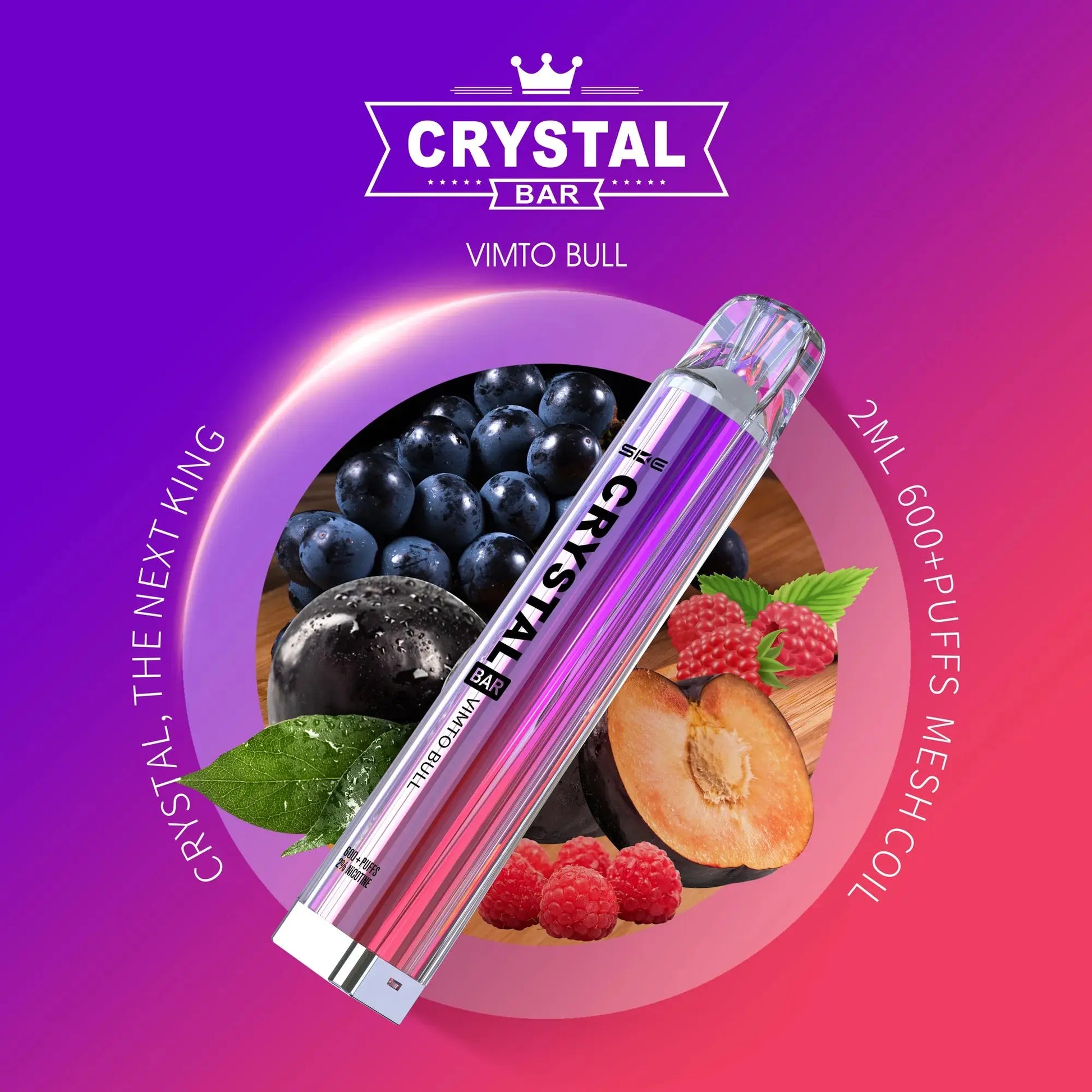 SKE Crystal 600 Puff Disposable Vape (6861487177831)