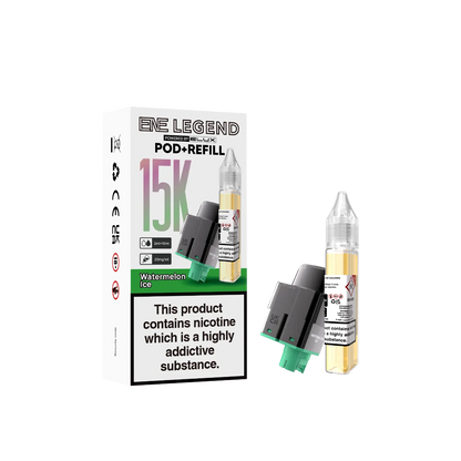 Watermelon Ice flavour ENE Legend 15K prefilled pods