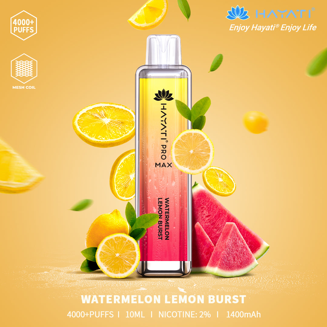 Watermelon Lemon Burst Hayati Pro Max 4000 Puff Disposable Vape