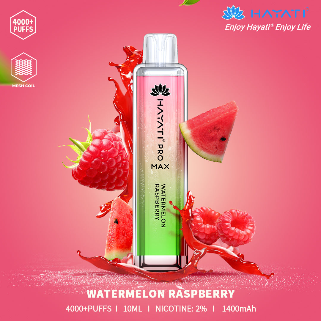 Watermelon Raspberry Hayati Pro Max 4000 Puff Disposable Vape