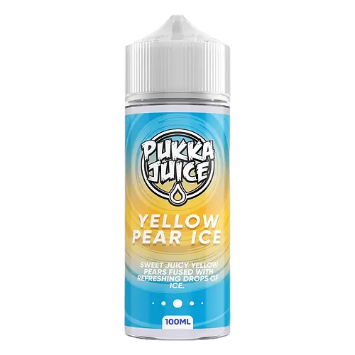 Pukka Juice Yellow Pear Ice E Liquid 100ml Shortfill  70VG/30PG